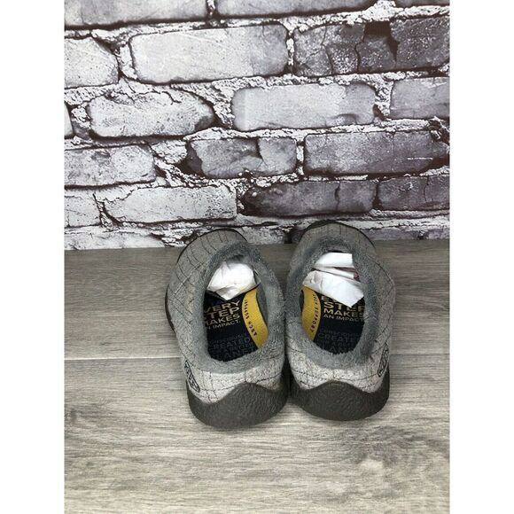Keen Gray Fleece Lining Comfort Wool Slip On Gum Mules Shoes Women 7M US/37.5EU - Picture 3 of 16